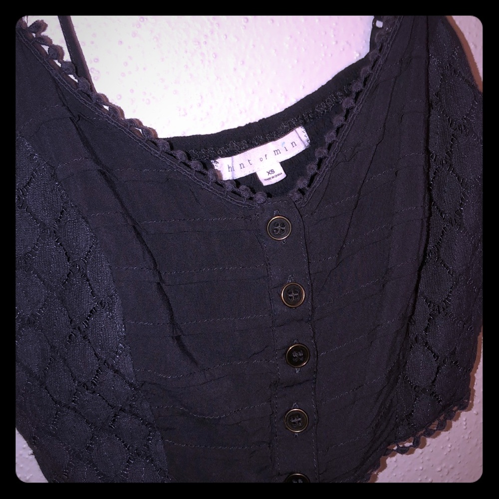 Wet seal grey crop top